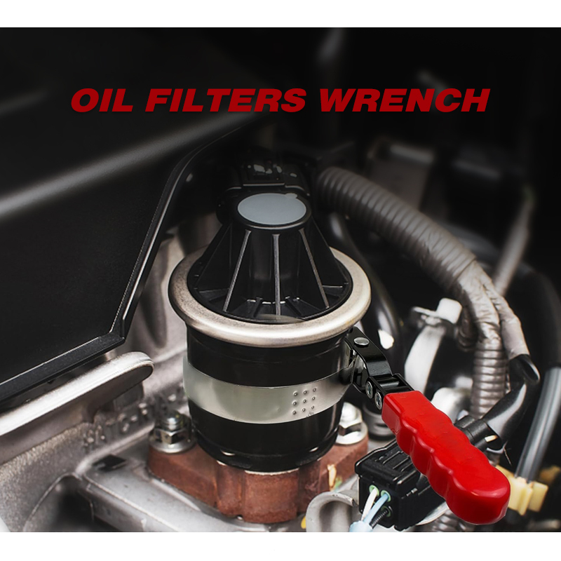 Swivel Oil Filter Wrench Oil Filter Removal Tool Fits Filters 3-1/4" to 3-3/4"