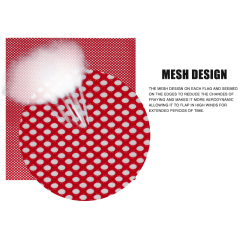 FMCSA 393.87 approved Polyester Mesh safety flag with mounting kit Safety flag with stainless steel rod