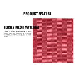 FMCSA 393.87 approved Polyester Mesh safety flag with mounting kit Safety flag with stainless steel rod