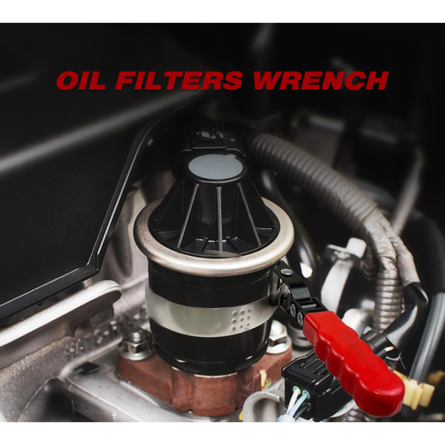 Swivel Oil Filter Wrench Oil Filter Removal Tool Fits Filters 3-3/4" to 4-3/8"