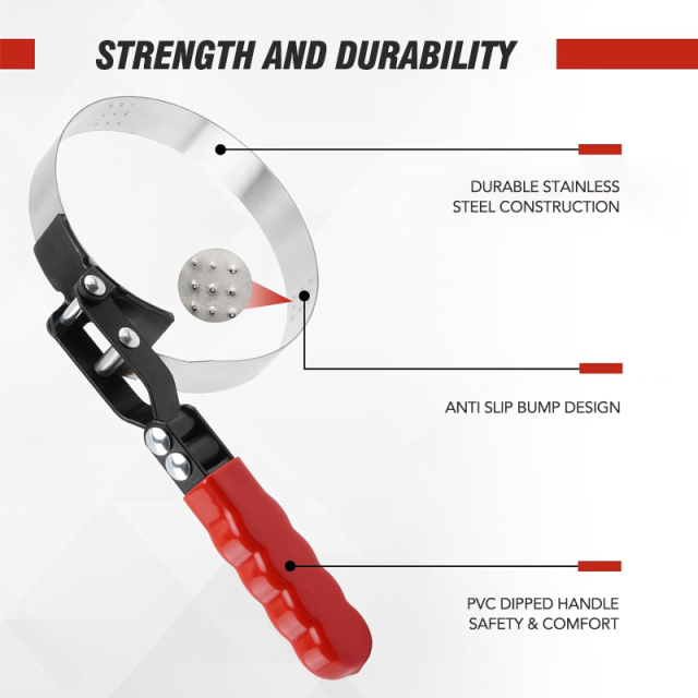 Swivel Oil Filter Wrench Oil Filter Removal Tool Fits Filters 4-1/8" to 4-1/2"