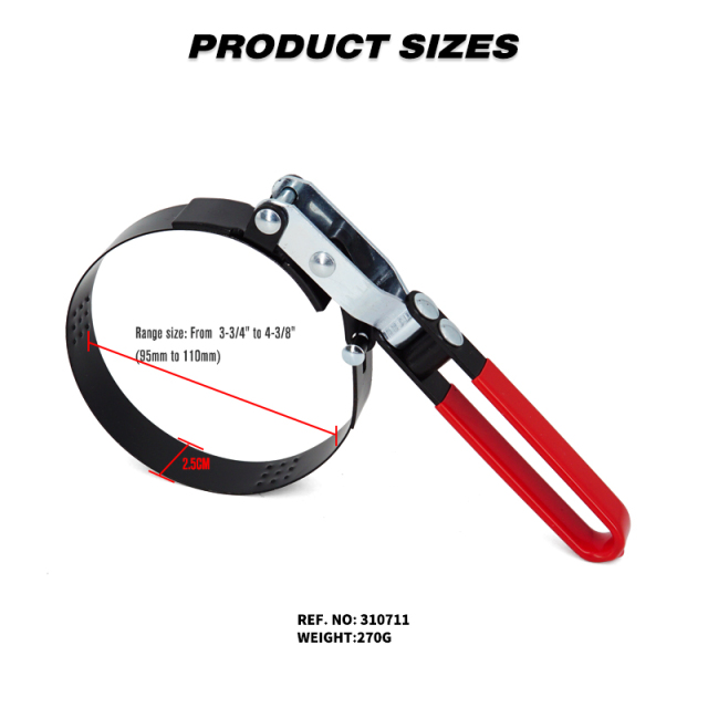Swivel Oil Filter Wrench Oil Filter Removal Tool Fits Filters 3-3/4" to 4-3/8"