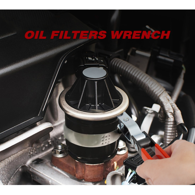 Swivel Oil Filter Wrench Oil Filter Removal Tool Fits Filters 3-3/4" to 4-3/8"