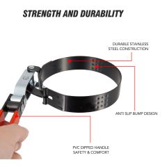 Swivel Oil Filter Wrench Oil Filter Removal Tool Fits Filters 3-3/4" to 4-3/8"
