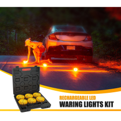 Rechargeable LED Waring Lights Kit LED Magnetic Emergency Light Safety Flare