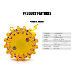 Rechargeable LED Waring Lights Kit LED Magnetic Emergency Light Safety Flare