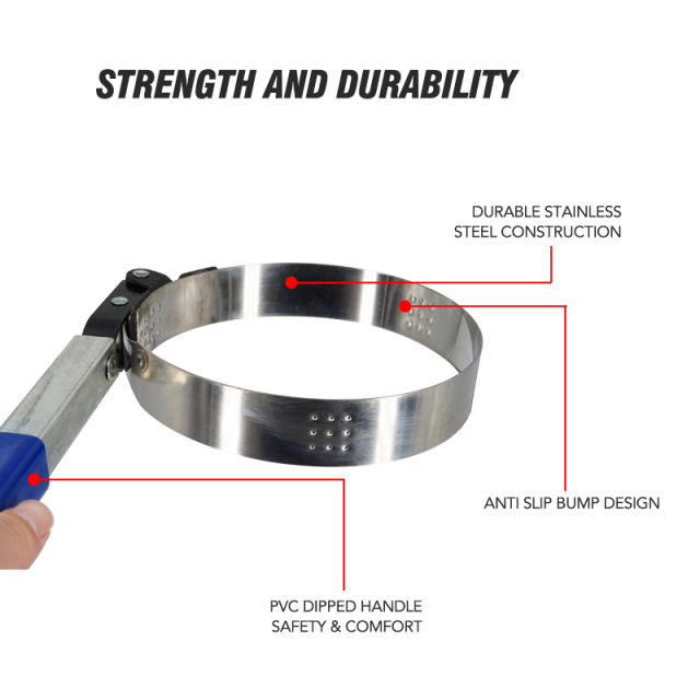 Swivel Oil Filter Wrench Oil Filter Removal Tool Fits Filters 5-1/4" to 5-3/4"