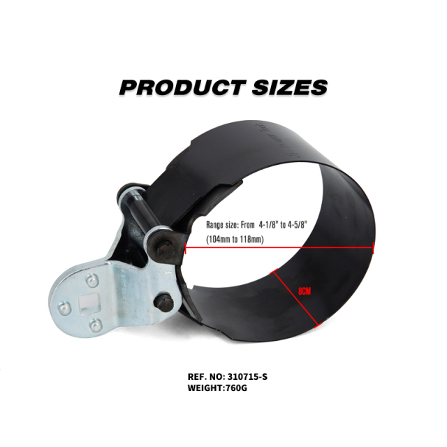 Oil Filter Wrench Oil Filter Removal Tool Fits Filters 4-1/8" to 4-5/8"