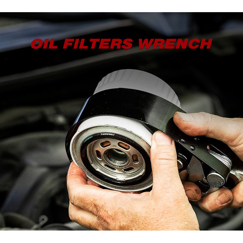 Oil Filter Wrench Oil Filter Removal Tool Fits Filters 4-5/8" to 5-1/4"
