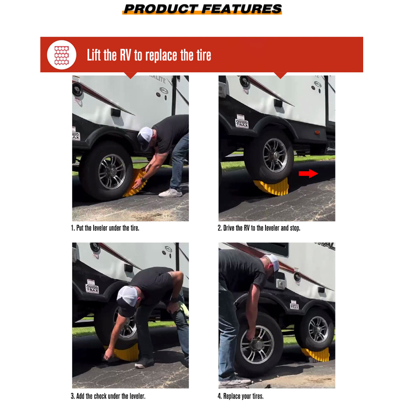 Heavy Duty RV Leveling System Camper Leveler Blocks
