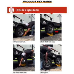 Heavy Duty RV Leveling System Camper Leveler Blocks