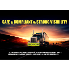 Magnetic OVERSIZE LOAD Sign
