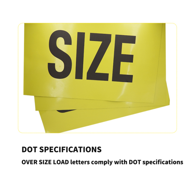 Magnetic OVERSIZE LOAD Sign