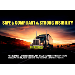 Magnetic OVERSIZE LOAD Sign