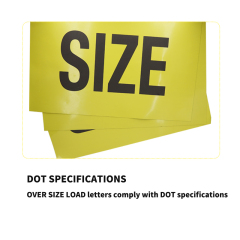 Magnetic OVERSIZE LOAD Sign