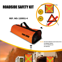 Roadside Safety kit Safety Flag Warning Kit with Zipper Bag