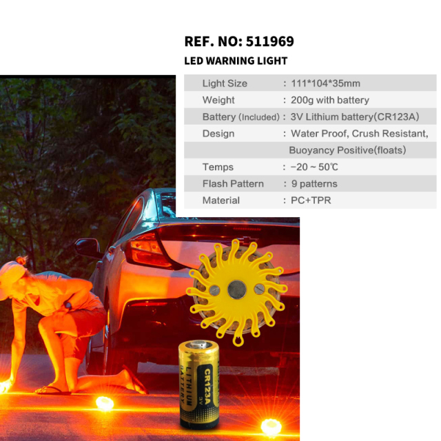 Roadside Safety kit Safety Flag Warning Kit with Zipper Bag