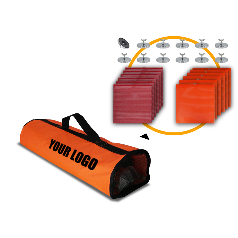 Roadside Safety kit Safety Flag Warning Kit with Zipper Bag