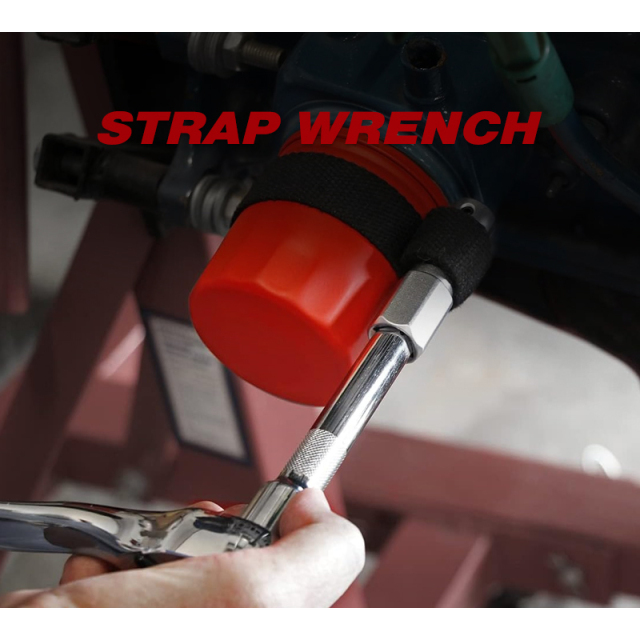 Strap Wrench Oil Filter Removal Tool Fits Filters 8.5"