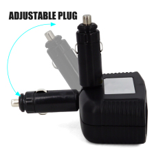 12V Twin Power Socket Two USB Ports Cigarette Lighter Splitter