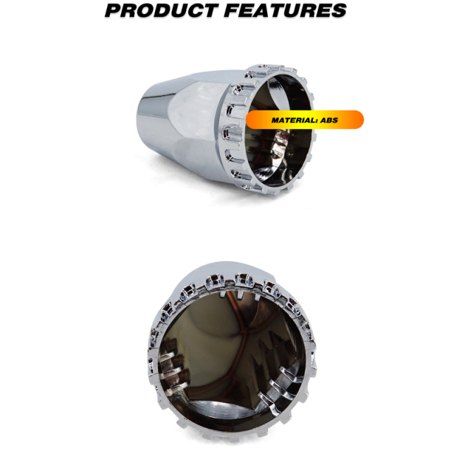 Chrome Plated Abs Lug Nut Cover Wheel Lug Nuts Cover For Truck