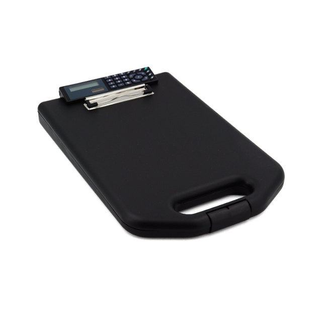Waterproof folding clipboard foldable clip calculator board clipboard folder with storage