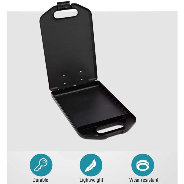 Waterproof folding clipboard foldable clip calculator board clipboard folder with storage
