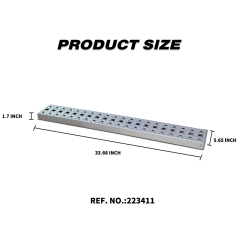 Aluminum fuel tank step