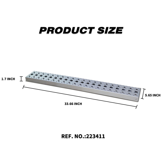 Aluminum fuel tank step