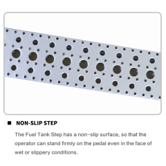 Aluminum fuel tank step
