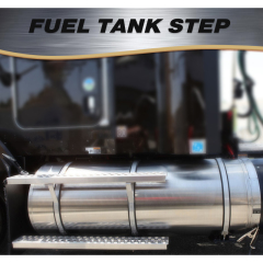 Aluminum fuel tank step