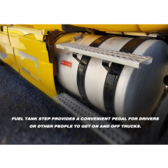 Aluminum fuel tank step