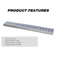 Aluminum fuel tank step