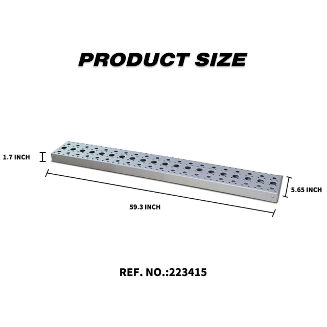 Aluminum fuel tank step