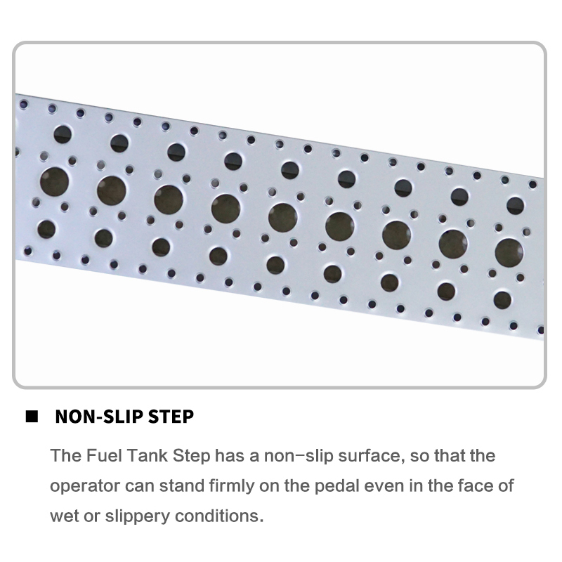 Aluminum fuel tank step