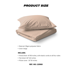 Heavy Duty Polyester Fabric Travel Bedding Bundle