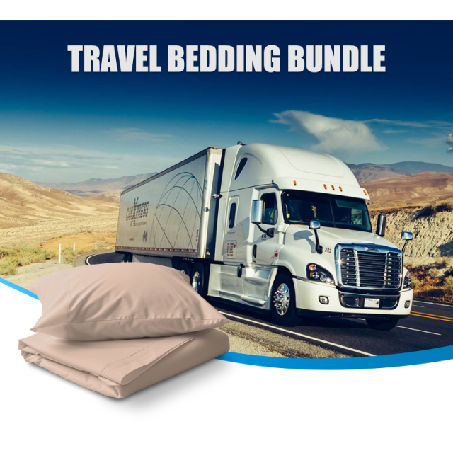 Heavy Duty Polyester Fabric Travel Bedding Bundle