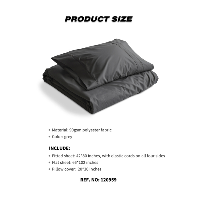 Heavy Duty Polyester Fabric Travel Bedding Bundle