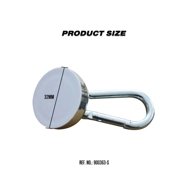 32mm Safety Flag magnet with carabiner