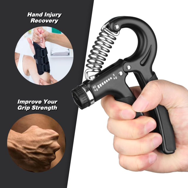5-60 kg Adjustable Hand Grips Strengthener Exerciser