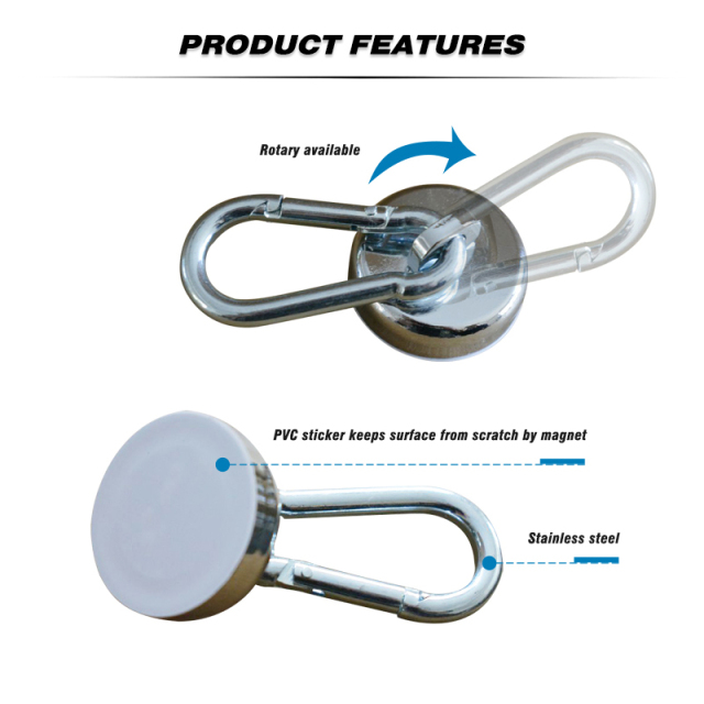 42mm Safety Flag magnet with carabiner
