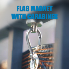 42mm Safety Flag magnet with carabiner