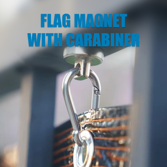 42mm Safety Flag magnet with carabiner