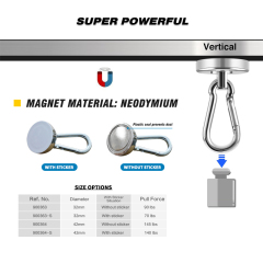 42mm Safety Flag magnet with carabiner