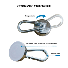42mm Safety Flag magnet with carabiner