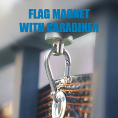 42mm Safety Flag magnet with carabiner
