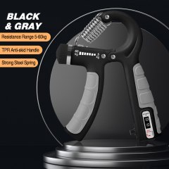 5-60 kg Adjustable Hand Grips Strengthener Exerciser with Mechanical Counter