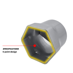 3-1/2" 6-Point Axle Nut Socket, 3/4" Drive