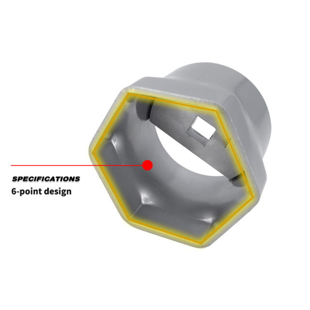 4" 6-Point Axle Nut Socket, 3/4" Drive