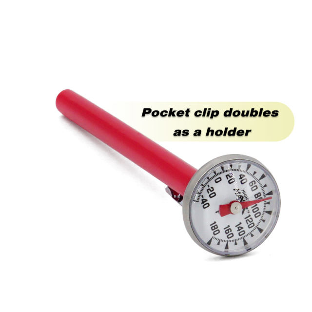 Thermometer For Meat Produce 1 inch Dial Pocket Thermometers Food Temperature